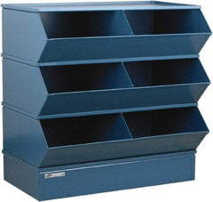 Stackbin - 3 Bin, Shelving Unit with Openings & Base - 37" Wide x 33" High - Exact Industrial Supply