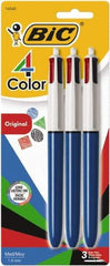 Bic - Conical Ball Point Pen - Assorted Colors - Exact Industrial Supply