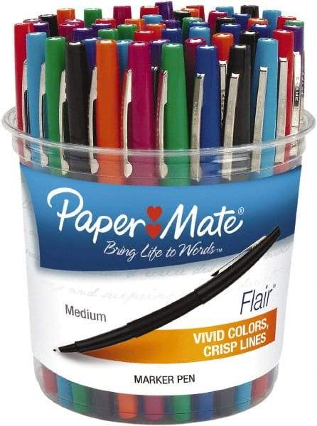 Paper Mate - Bullet Bullet Point Pen - Assorted Colors - Exact Industrial Supply