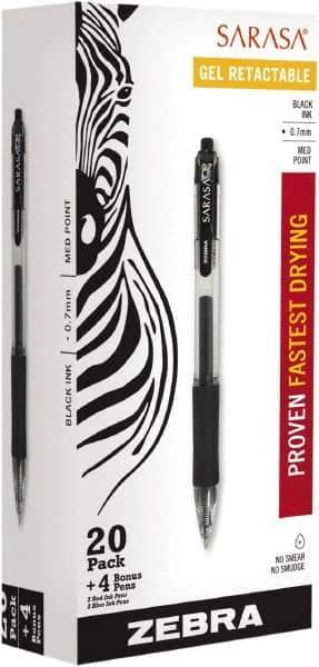 Zebra - Conical Roller Ball Pen - Black - Exact Industrial Supply