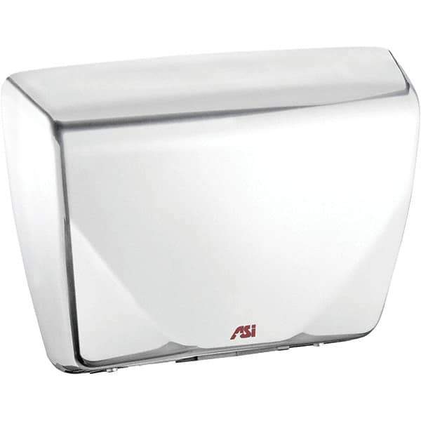 ASI-American Specialties, Inc. - 2200 Watt White Finish Electric Hand Dryer - 277 Volts, 7.9 Amps, 14-7/16" Wide x 10-13/16" High x 3-15/16" Deep - Exact Industrial Supply