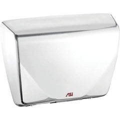 ASI-American Specialties, Inc. - 2200 Watt White Finish Electric Hand Dryer - 100-240 Volts, 18.3 Amps, 14-7/16" Wide x 10-13/16" High x 3-15/16" Deep - Exact Industrial Supply