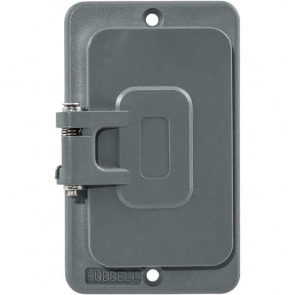 Hubbell Wiring Device-Kellems - Electrical Outlet Box & Switch Box Accessories Accessory Type: Box Cover Material: PBT Resin - Exact Industrial Supply