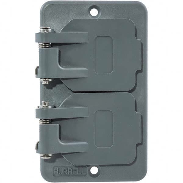Hubbell Wiring Device-Kellems - Electrical Outlet Box & Switch Box Accessories Accessory Type: Box Cover Material: PBT Resin - Exact Industrial Supply