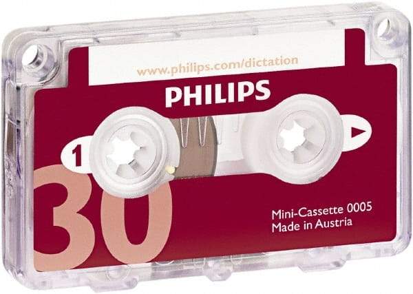 Philips - Cassette - Use with Dictation Recorder - Exact Industrial Supply