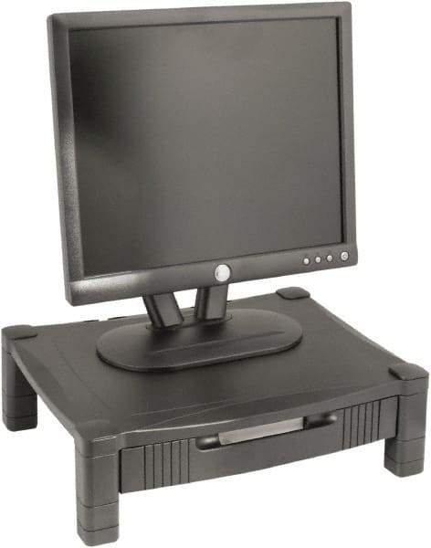 Kantek - Silver Monitor Stand - Use with Laptop, Monitor - Exact Industrial Supply