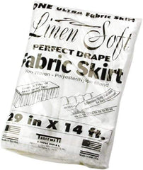 Tablemate Products - Table Set Plastic Banquet Roll, Table Cover, 40" x 100', White - Exact Industrial Supply