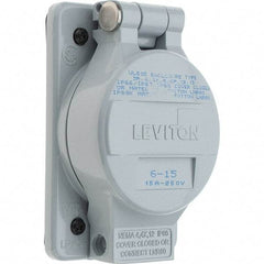 Leviton - Straight Blade Receptacles   Receptacle Type: Single Receptacle    Grade: Industrial - Exact Industrial Supply