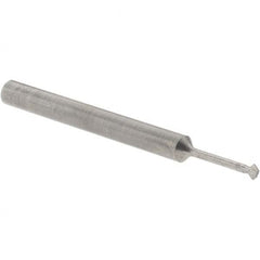 Accupro - 5/64° 5/64" Cut Diam, 0.039" Cut Width, 1/8" Shank, Solid Carbide Double-Angle Cutter - Exact Industrial Supply