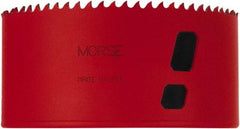 M.K. MORSE - 4-3/8" Diam, 1-15/16" Cutting Depth, Hole Saw - Bi-Metal Saw, Toothed Edge - Exact Industrial Supply