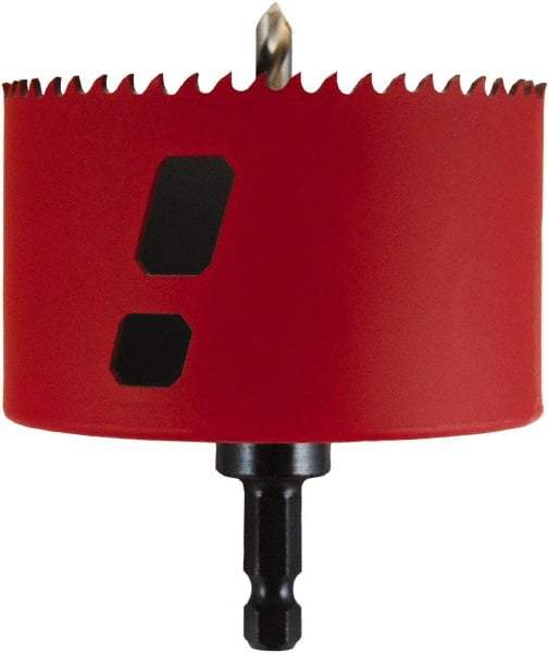 M.K. MORSE - 3-3/8" Diam, 1-15/16" Cutting Depth, Hole Saw - Bi-Metal Saw, Toothed Edge - Exact Industrial Supply
