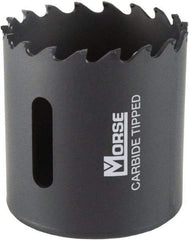 M.K. MORSE - 2-1/8" Diam, 1-15/16" Cutting Depth, Hole Saw - Carbide-Tipped Saw, Toothed Edge - Exact Industrial Supply