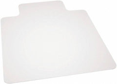 Ability One - 60" Long x 46" Wide, Chair Mat - Rectangular, Beveled Edge Style - Exact Industrial Supply