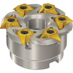 Vargus - 88mm Cut Diam, 300mm Max Hole Depth, 32mm Shank Diam, Internal/External Indexable Thread Mill - Insert Style 5VI, 5/8" Insert Size, 6 Inserts, Toolholder Style TM SC-D, 50mm OAL - Exact Industrial Supply