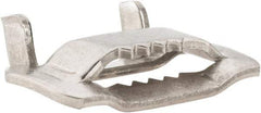 IDEAL TRIDON - Grade 201, Stainless Steel Banding Strap Buckle - 1-1/4" Wide - Exact Industrial Supply
