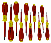 Insulated Torx® Screwdriver Set T6 - T30. 10 Pieces - Exact Industrial Supply