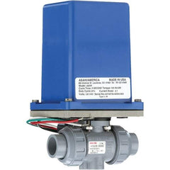 Asahi/America - Actuated Ball Valves   Actuator Type: Electric    Pipe Size: 3/4 (Inch) - Exact Industrial Supply