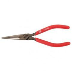 6.3" LONG NOSE PLIER W/SPRING - Exact Industrial Supply