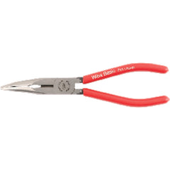 8″ EX LNG BENT NEEDLE NOSE PLIER - Exact Industrial Supply