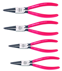 Wiha Straight Internal Retaining Ring Plier Set -- 4 Pieces -- Includes: Tips: .035; .050; .070; & .090" - Exact Industrial Supply