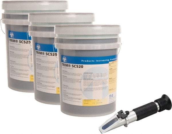 Master Fluid Solutions - Trim SC520, 5 Gal Pail Cutting & Grinding Fluid - Semisynthetic, For CNC Turning, Drilling, Milling, Sawing - Exact Industrial Supply