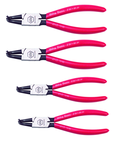Wiha 90 Degree Bent Internal Retaining Ring Plier Set -- 4 Pieces -- Includes: Tips: .035; .050; .070; & .090" - Exact Industrial Supply