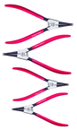 Wiha Straight External Retaining Ring Plier Set -- 4 Pieces -- Includes: Tips: .035; .050; .070; & .090" - Exact Industrial Supply