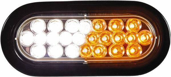 Buyers Products - Quad Flash Rate, Recessed Mount Emergency Strobe Light Assembly - Powered by 12 to 24 Volts, Amber & Clear - Exact Industrial Supply