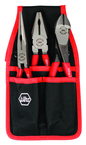 Soft Grip Pliers Belt Pack Pouch Set with High Lev; Combo & Long Nose in Belt Pack Pouch. 3 Pc. Set - Exact Industrial Supply
