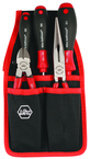 Soft Grip Belt Pack Pouch Set With Slotted & Philips Drivers Diagonal Cutters & Long Nose Pliers. 5 Pc. Set - Exact Industrial Supply