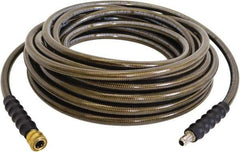 Simpson - 4,500 Max psi Fixed Pressure Washer Hose - 50' Long, Polyurethane, NPT, Female & Male - Exact Industrial Supply