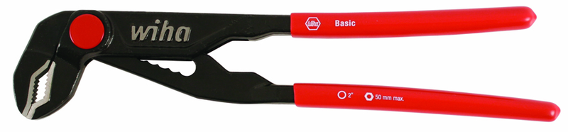 10" Soft Grip Rapid Adjustable Push Button Water Pump Pliers - Exact Industrial Supply
