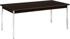 Hon - 36" Long x 72" Wide x 29" High, Utility Table - Mocha & Black - Exact Industrial Supply