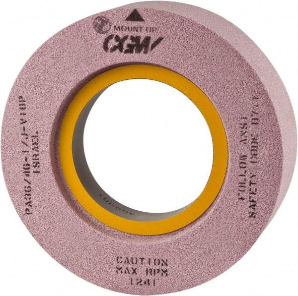 Camel Grinding Wheels - 20" Diam x 10" Hole x 6" Thick, I Hardness, 46 Grit Surface Grinding Wheel - Silicon Carbide, Type 7, Coarse Grade, Vitrified Bond, Two-Side Recess - Exact Industrial Supply