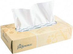 Georgia Pacific - Flat Box of White Facial Tissues - 2 Ply, Recycled Fibers - Exact Industrial Supply