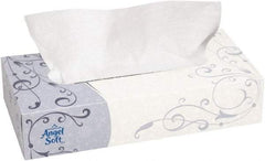 Georgia Pacific - Flat Box of White Facial Tissues - 2 Ply, Recycled Fibers - Exact Industrial Supply