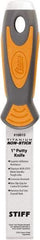 Clauss - 1" Wide Point Edge Blade Stainless Steel Putty Knife - Stiff, Cushioned Grip / Hammerhead ABS/TPR Handle, 8.46" OAL - Exact Industrial Supply