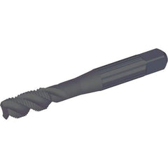 Kennametal - M16x1.50 3 Flute Bottoming Spiral Flute Tap - Vanadium High Speed Steel, Oxide Finish, 3-13/16" OAL, Right Hand Flute, Right Hand Thread, D6, Series GOtap\xAE - Exact Industrial Supply