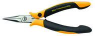 Short Snipe (Chain) Nose Straight; Serrated Jaw Pliers ESD Safe Precision - Exact Industrial Supply