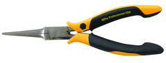 Long Needle Nose Pliers; Straight; Serrated Jaws ESD Safe Precision - Exact Industrial Supply