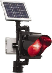 TAPCO - 13 Watt LED Roadway Light - Red Polycarbonate Lens, Pole Mount - Exact Industrial Supply