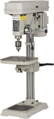 Enco - 346mm Swing, Step Pulley Drill Press - 16 Speed, 1 hp, Single Phase - Exact Industrial Supply