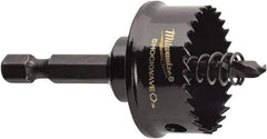 Milwaukee Tool - 1-1/8" Diam, 5/8" Cutting Depth, Hole Saw - Bi-Metal Saw, Toothed Edge - Exact Industrial Supply