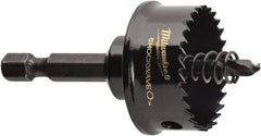 Milwaukee Tool - 1-1/2" Diam, 5/8" Cutting Depth, Hole Saw - Bi-Metal Saw, Toothed Edge - Exact Industrial Supply