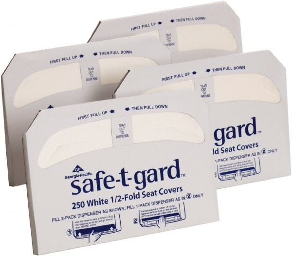 Georgia Pacific - Toilet Seat Covers Sheets per Pack/Roll: 250 Packages per Case: 4 - Exact Industrial Supply