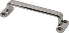 Sugatsune - 17/64" Handle Diam, Unfinished Steel Drawer Pull - 1-1/16" Projection, 4-11/64" Center to Center - Exact Industrial Supply