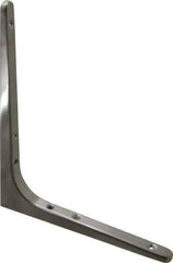 Sugatsune - 62 Lb Capacity, Satin Stainless Steel Coated, Shelf Bracket - 7-7/8" Long, 9-7/16" Wide - Exact Industrial Supply