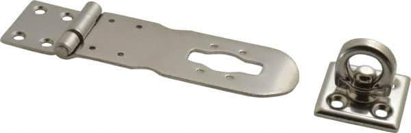 Sugatsune - 4-23/32" Long x 1-9/16" Wide, Durable Hasp - Stainless Steel - Exact Industrial Supply