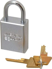 American Lock - 1" Shackle Clearance, Keyed Alike A5100 Padlock - 1/4" Shackle Diam, Steel - Exact Industrial Supply