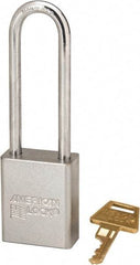 American Lock - 3" Shackle Clearance, Keyed Different A5102 Padlock - 1/4" Shackle Diam, Steel - Exact Industrial Supply
